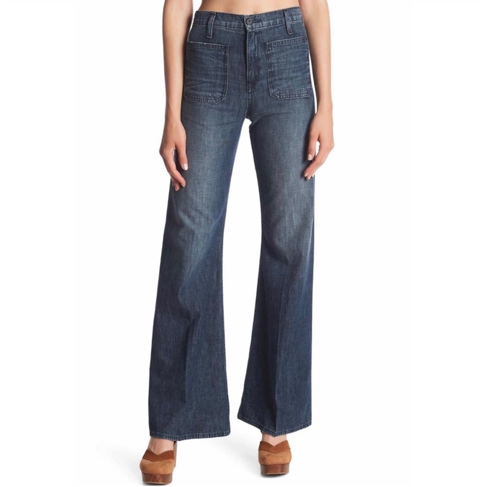 Fidelity Denim Lennox Carpenter Flare Jeans Hynes Color Women's Size 26 …